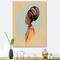Designart - Portrait of African American Woman With Turban II - Modern Canvas Wall Art Print